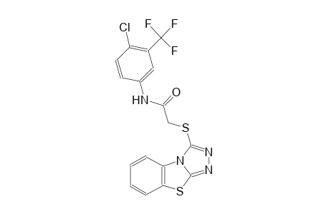 acetamide, N-[4-chloro-3-(trifluoromethyl)phenyl]-2-([1,2,4]triazolo[3,4-b]benzothiazol-3-ylthio)-