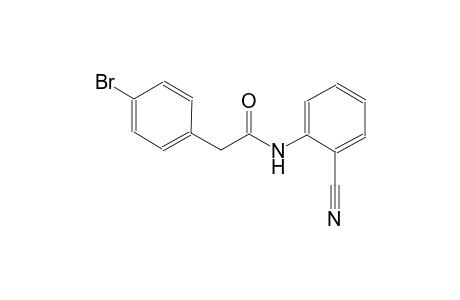 2-(4-bromophenyl)-N-(2-cyanophenyl)acetamide