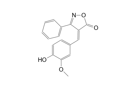 (4E)-4-(4-hydroxy-3-methoxybenzylidene)-3-phenyl-5(4H)-isoxazolone