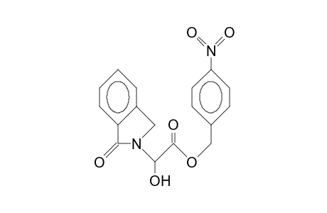 (.+-.)-4-Nitro-benzyl 2-hydroxy-2-(1-oxo-isoindoli N-2-yl)-acetate