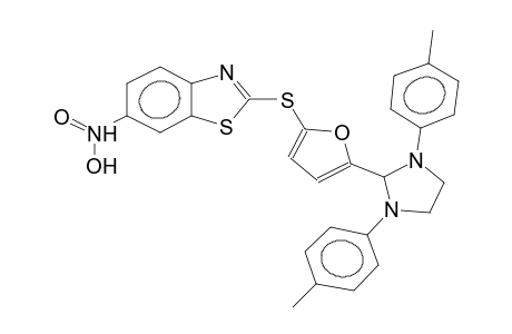 2-[1,3-bis(4-methylphenyl)-2-imidazolidinyl]-5-(6-nitro-2-benzothiazolylthio)furan