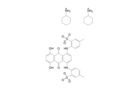 5,8-Dihydroxy-1,4-bis(4-methyl-2-sulfoanilino)anthrachinon/dicyclohexylamine salt