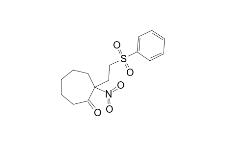 2-NITRO-2-(2'-PHENYLSULFONYLETHYL)-CYCLOHEPTANONE
