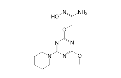 Ethanimidamide, N'-hydroxy-2-[[4-methoxy-6-(1-piperidinyl)-1,3,5-triazin-2-yl]oxy]-
