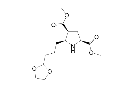 (2S,4S,5S)-5-[3-(1,3-dioxolan-2-yl)propyl]pyrrolidine-2,4-dicarboxylic acid dimethyl ester