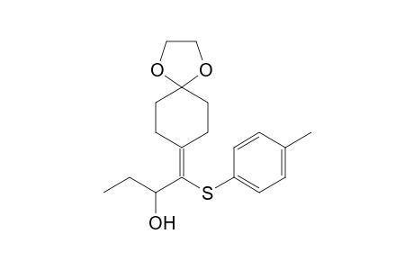 1-(1,4-dioxaspiro[4.5]dec-8-ylidene)-1-(p-tolylsulfanyl)-2-butanol