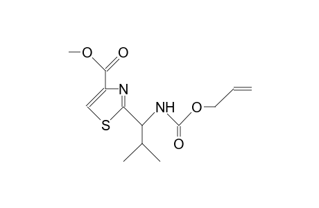 2-(<R>-1-Allyloxycarbonylamino-2-methyl-propyl)-4-methoxycarbonyl-thiazole