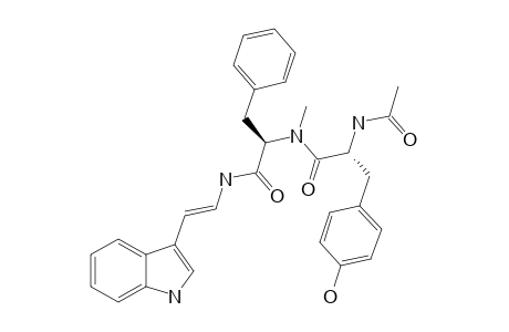 MIYAKAMIDE-B1;N-ACETYL-L-TYROSYL-N-METHYL-L-PHENYLALANYL-(ALPHA-Z)-BETA-DIDEHYDROTRYPTAMINE;TRANS-AMIDE