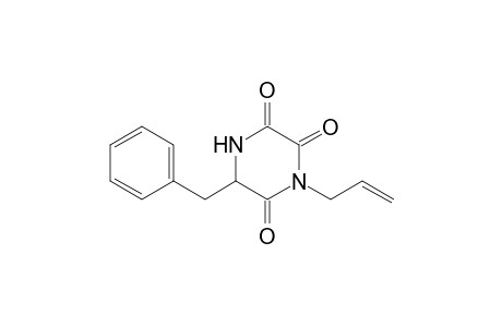6-Benzyl-4-allylpiperazine-2,3,5-trione