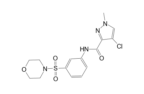 4-chloro-1-methyl-N-[3-(4-morpholinylsulfonyl)phenyl]-1H-pyrazole-3-carboxamide