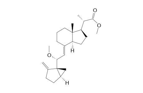 (7E)-(3R,5R,6R,20S)-6-methoxy-3,5-cyclo-9,10-seco-7,10(19)-pregnadiene-20-carboxylic acid methyl ester