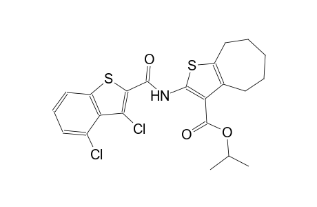 isopropyl 2-{[(3,4-dichloro-1-benzothien-2-yl)carbonyl]amino}-5,6,7,8-tetrahydro-4H-cyclohepta[b]thiophene-3-carboxylate
