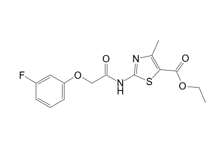 4-Methyl-5-ethoxycarbonyl-2-(3-fluorophenoxyacetamido)-thiazole