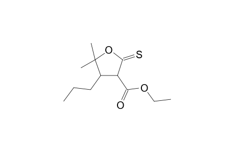 3-Furancarboxylic acid, tetrahydro-5,5-dimethyl-4-propyl-2-thioxo-, ethyl ester