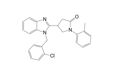 2-Pyrrolidinone, 4-[1-[(2-chlorophenyl)methyl]-1H-1,3-benzimidazol-2-yl]-1-(2-methylphenyl)-