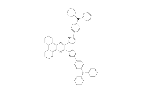 2,3-Bis(5-(4-diphenylaminophenyl)thiophen-2-yl)dibenzo[f,h]quinoxaline