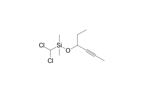 3-(Dichloromethyl)dimethylsilyloxyhex-4-yne