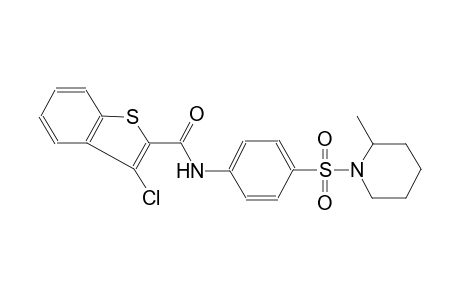 benzo[b]thiophene-2-carboxamide, 3-chloro-N-[4-[(2-methyl-1-piperidinyl)sulfonyl]phenyl]-