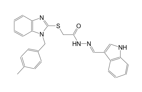 acetic acid, [[1-[(4-methylphenyl)methyl]-1H-benzimidazol-2-yl]thio]-, 2-[(E)-1H-indol-3-ylmethylidene]hydrazide