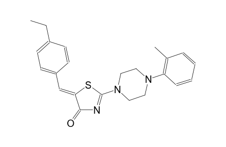 (5Z)-5-(4-ethylbenzylidene)-2-[4-(2-methylphenyl)-1-piperazinyl]-1,3-thiazol-4(5H)-one