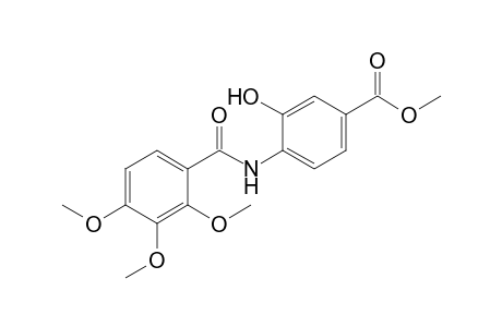 Methyl 3-hydroxy-4-[(2',3',4'-trimethoxyphenyl)carbonylamino]-benzoate