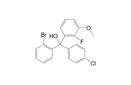 [(2'-Bromorophenyl)(4"-chlorophenyl)(2-fluoro-3-methoxyphenyl)]-methanol