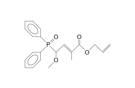 (E)-4-Diphenylphosphinoyl-4-methoxy-2-methyl-but-2-enoic acid, allyl ester