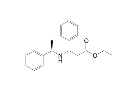 Ethyl 3-phenyl-3-[N-(R)-1-phenylethylamino]propanoate