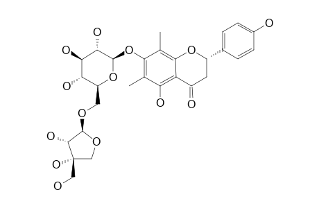 MICONIOSIDE-B;FARREROL-7-O-BETA-D-APIOFURANOSYL-(1->6)-BETA-D-GLUCOPYRANOSIDE