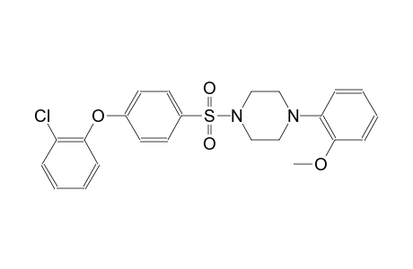 1-{[4-(2-chlorophenoxy)phenyl]sulfonyl}-4-(2-methoxyphenyl)piperazine
