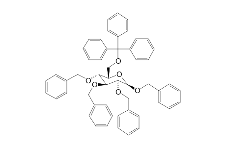 Benzyl 2,3,4-tribenzyl-6-trityl-.beta.-D-glucopyranoside