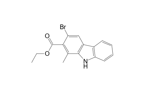 9H-Carbazole-2-carboxylic acid, 3-bromo-1-methyl-, ethyl ester