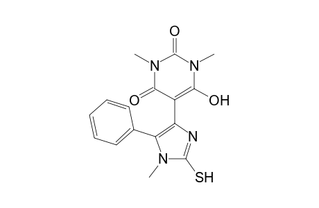6-Hydroxy-5-(1-methyl-5-phenyl-2-sulfanyl-1H-imidazol-4-yl)-1,3-dimethylpyrimidine-2,4(1H,3H)-dione