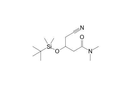 (RS)-3-tert-Butyldimethylsilyloxy-4-cyanobutanoic acid dimethylamide