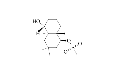 (1.alpha.,4a.beta.,5.beta.,8a.alpha.)-Dechydro-1,4a,7,7-tetramethyl-1,5-naphthalenediol 5-(methanesulfonate)