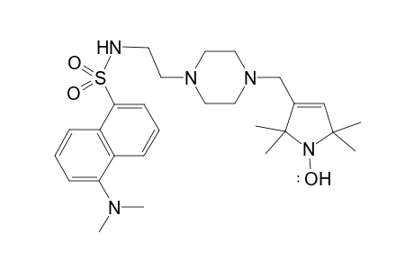 N-{2-[4-(1-oxyl-2,2,5,5-tetramethyl-2,5-dihydro-1H-pyrrol-3-ylmethyl)piperazin-1-yl]ethyl}-(5-dimethylamino)-1-naphthalenesulfonamide radical