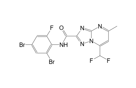 N-(2,4-dibromo-6-fluorophenyl)-7-(difluoromethyl)-5-methyl[1,2,4]triazolo[1,5-a]pyrimidine-2-carboxamide