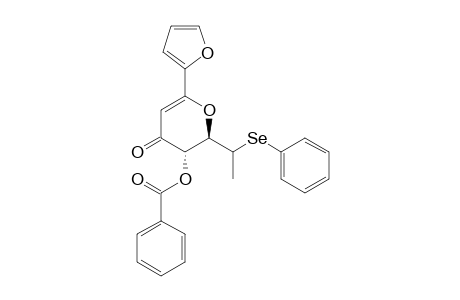 trans-3-(Benzoyloxy)-6-(.alpha.-furyl)-2-((1-phenylseleno)ethyl)-2,3-dihydro-4H-pyran-4-one