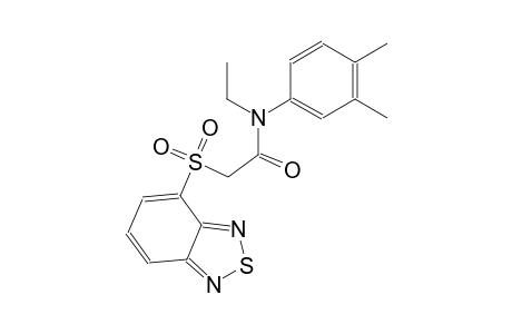 2-(2,1,3-benzothiadiazol-4-ylsulfonyl)-N-(3,4-dimethylphenyl)-N-ethylacetamide