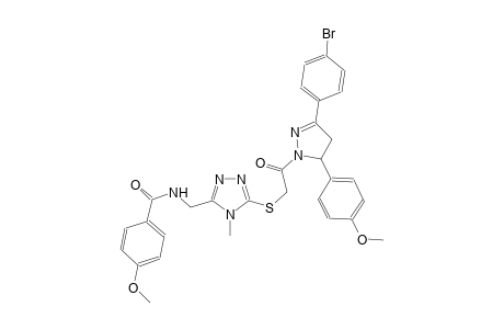 benzamide, N-[[5-[[2-[3-(4-bromophenyl)-4,5-dihydro-5-(4-methoxyphenyl)-1H-pyrazol-1-yl]-2-oxoethyl]thio]-4-methyl-4H-1,2,4-triazol-3-yl]methyl]-4-methoxy-