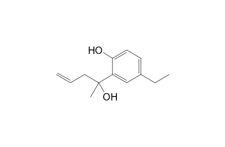 4-Ethyl-2-(2-hydroxypent-4-en-2-yl)phenol