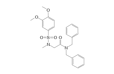 2-[(3,4-dimethoxyphenyl)sulfonyl-methyl-amino]-N,N-bis(phenylmethyl)ethanamide