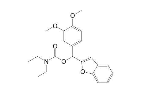 Benzo[b]furan-2-yl(3,4-dimethoxyphenyl)methyl diethylcarbamate