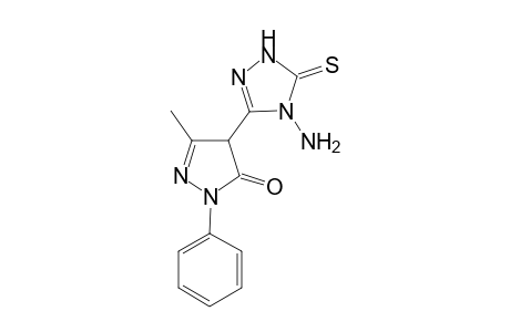 4-(1-Amino-4,5-dihydro-5-thioxo-1,3,4-triazol-2-yl)-3-methyl-1-phenyl-.delta.2-pyrazolin-5-one