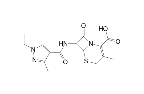 7-{[(1-ethyl-3-methyl-1H-pyrazol-4-yl)carbonyl]amino}-3-methyl-8-oxo-5-thia-1-azabicyclo[4.2.0]oct-2-ene-2-carboxylic acid