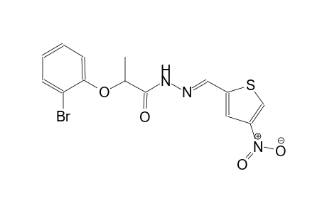 2-(2-bromanylphenoxy)-N-[(E)-(4-nitrothiophen-2-yl)methylideneamino]propanamide