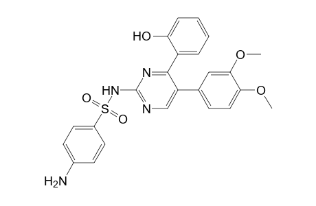 Benzenesulfonamide, 4-amino-N-[5-(3,4-dimethoxyphenyl)-4-(2-hydroxyphenyl)-2-pyrimidinyl]-