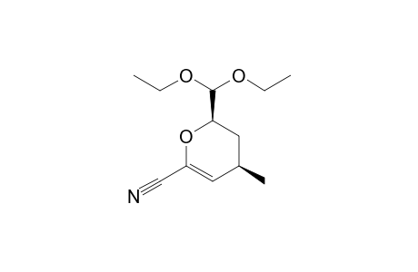 (2R,4R)-6-Cyano-4-methyl-2-(diethoxymethyl)-3,4-dihydro-2H-pyran