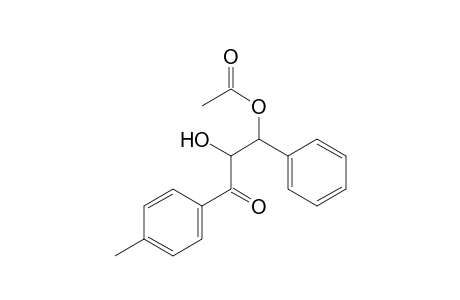 2-Hydroxy-2-(p-methylbenzoyl)-1-phenylethyl acetate