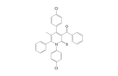 3-Benzoyl-1,4-bis(4-chlorophenyl)-5-methyl-2-thioxo-6-phenyl-1,2-dihydropyridine [3-benzoyl-5-methyl-1,4-bis(4-chlorophenyl)-6-phenyl-2(1H)-pyridinethione]